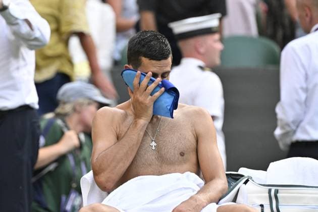 Tennis : Wimbledon -2025 - ITF - Tennis - Wimbledon - ITF - Novak Djokovic - Serbie GB  Copyright: xChryslenexCaillaudx xPznewsx
