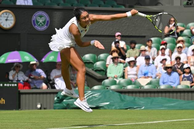 Wimbledon Tennis Championships - Day 2 LONDON, ENGLAND - JULY 01: Alexandra Eala of the Philippines plays in the Ladies singles first round match against Barbora Krejcikova of the Czech Republic (not seen) during day one of The Championships Wimbledon 2025 at All England Lawn Tennis and Croquet Club on July 01, 2025 in London, England. Ray Tang Anadolu London United Kingdom. Editorial use only. Please get in touch for any other usage.  Copyright: x2025xAnadoluxRayxTangx