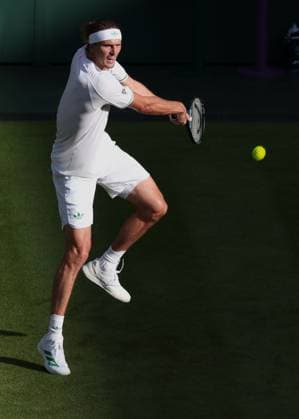 Alexander Zverev GER Tennis Wimbledon 2025 Grand Slam ITF ATP WTA AELTC London Great Britain 1 July 2025 Copyright: xJuergenxHasenkopfx