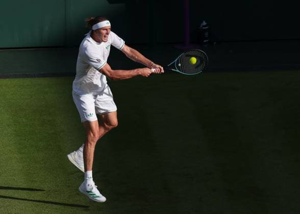 Alexander Zverev GER Tennis Wimbledon 2025 Grand Slam ITF ATP WTA AELTC London Great Britain 1 July 2025 Copyright: xJuergenxHasenkopfx