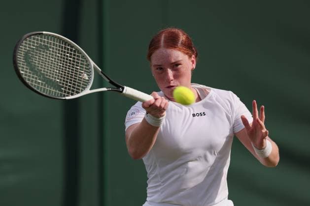 Ella Seidel GER , Women Singles, Ladies Singles Tennis Wimbledon 2025 Grand Slam ITF ATP WTA AELTC London Great Britain 1 July 2025 Copyright: xJuergenxHasenkopfx