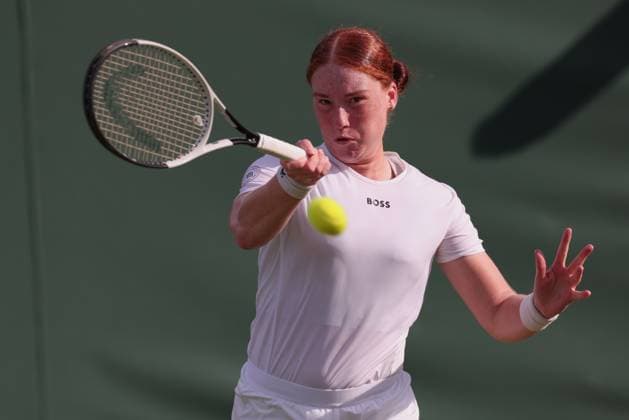 Ella Seidel GER , Women Singles, Ladies Singles Tennis Wimbledon 2025 Grand Slam ITF ATP WTA AELTC London Great Britain 1 July 2025 Copyright: xJuergenxHasenkopfx