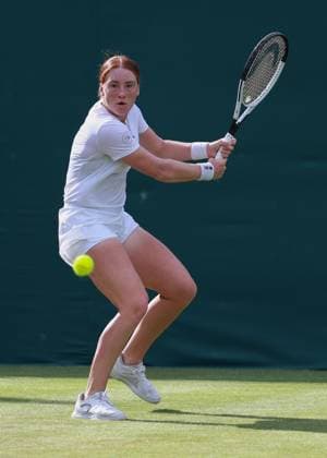 Ella Seidel GER , Women Singles, Ladies Singles Tennis Wimbledon 2025 Grand Slam ITF ATP WTA AELTC London Great Britain 1 July 2025 Copyright: xJuergenxHasenkopfx