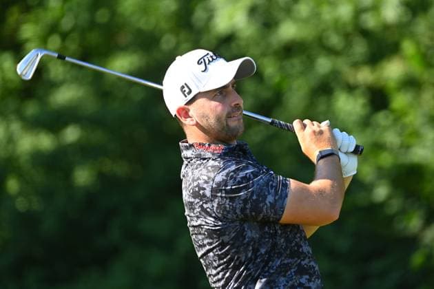 Nicolai von Dellingshausen GER , action,single image,cropped single motif,half figure,half figure ProAm ,GOLF BMW International Open 2025 on 02 07 2025 at Golfclub Muenchen Eichenried