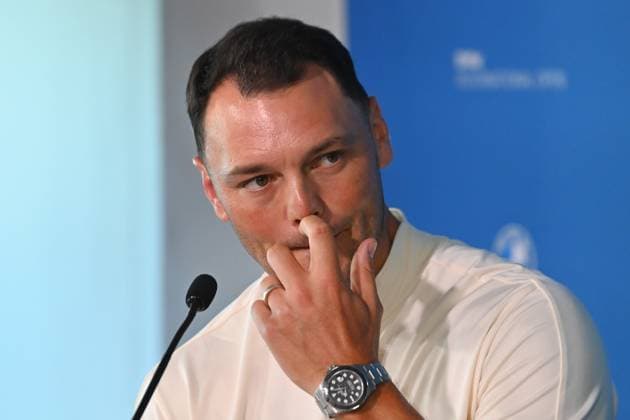 Martin KAYMER GER , single picture,cropped single motif,portrait,portrait,portrait press conference ProAm ,GOLF BMW International Open 2025 on 02 07 2025 at Golfclub Muenchen Eichenried