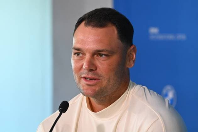 Martin KAYMER GER , single picture,cropped single motif,portrait,portrait,portrait press conference ProAm ,GOLF BMW International Open 2025 on 02 07 2025 at Golfclub Muenchen Eichenried