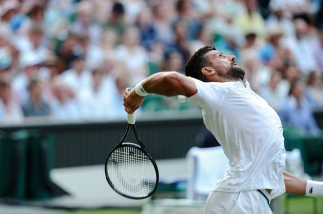 Alexandre Müller v Novak Djokovic Wimbledon Championships 2025 Day 2, 01 07 25 Gentlemens’ Singles - First Round Centre Court Alexandre Müller v Novak Djokovic in action Novak Djokovic wins in 4 sets.  Copyright: xMarcxAspland ThexTimesx NINTCHDBPICT001006903258