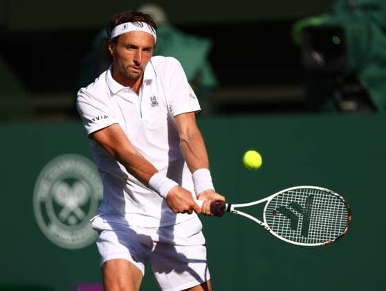 Wimbledon Championships 2025 AELTC, Day Two, London, UK - 01 07 2025 Arthur Rinderknech (FRA) in action during his first round match against Alexander Zverev (GER) in the 2025 Wimbledon Championships London Wimbledon London GBR, UK NEWSPAPERS OUT Copyright: xMarkxGreenwoodx