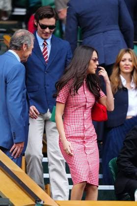 Olivia Rodrigo and Louis Partridge in the Royal Box on Centre Court Wimbledon Tennis Championships, Day 3, The All England Lawn Tennis and Croquet Club, London, UK - 02 Jul 2025London The All England Lawn Tennis and United Kingdom  Copyright: xJavierxGarcia Shutterstockx 15381941c
