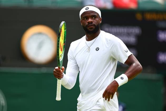 Frances Tiafoe during his second round match Wimbledon Tennis Championships, Day 3, The All England Lawn Tennis and Croquet Club, London, UK - 02 Jul 2025London The All England Lawn Tennis and United Kingdom  Copyright: xJamesxMarsh Shutterstockx 15381942ab