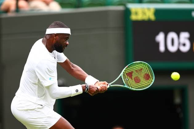 Frances Tiafoe during his second round match Wimbledon Tennis Championships, Day 3, The All England Lawn Tennis and Croquet Club, London, UK - 02 Jul 2025London The All England Lawn Tennis and United Kingdom  Copyright: xJamesxMarsh Shutterstockx 15381942w