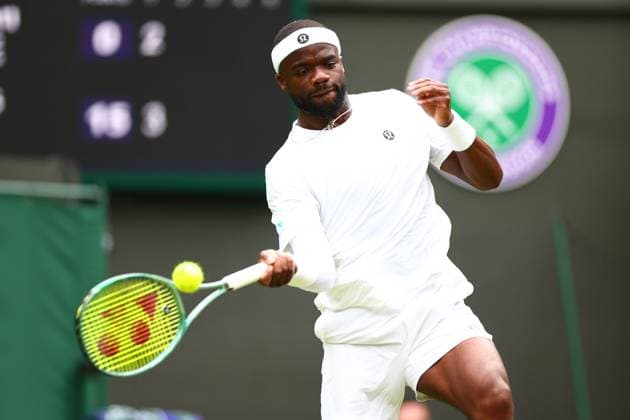 Frances Tiafoe during his second round match Wimbledon Tennis Championships, Day 3, The All England Lawn Tennis and Croquet Club, London, UK - 02 Jul 2025London The All England Lawn Tennis and United Kingdom  Copyright: xJamesxMarsh Shutterstockx 15381942u