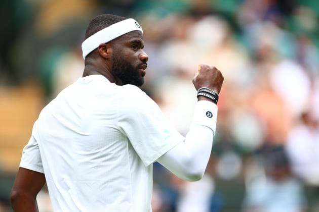 Frances Tiafoe during his second round match Wimbledon Tennis Championships, Day 3, The All England Lawn Tennis and Croquet Club, London, UK - 02 Jul 2025London The All England Lawn Tennis and United Kingdom  Copyright: xJamesxMarsh Shutterstockx 15381942ai