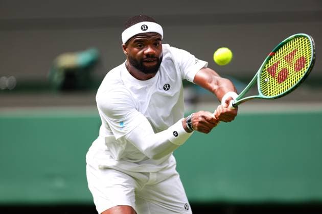 Frances Tiafoe during his second round match Wimbledon Tennis Championships, Day 3, The All England Lawn Tennis and Croquet Club, London, UK - 02 Jul 2025London The All England Lawn Tennis and United Kingdom  Copyright: xJamesxMarsh Shutterstockx 15381942ak