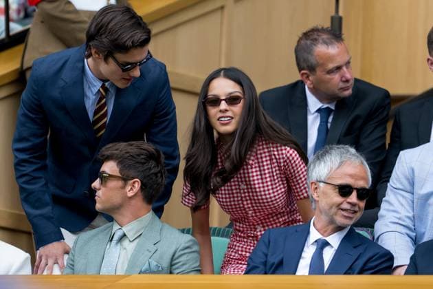 250702 Olivia Rodrigo in the stands during day 3 of Wimbledon on July 2, 2025 in London Photo Petter Arvidson BILDBYRAN kod PA PA1047 tennis wimbledon day 3 bbeng  Copyright: PETTERxARVIDSON BB250702PA017