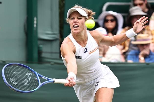 Laura Siegemund, GER, during second round of 2025 All England Lawn Tennis Championships at Wimbledon, womens singles, London, 02 07 2025