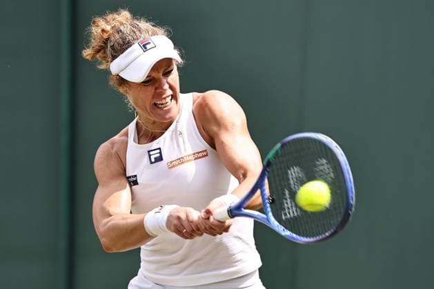 Laura Siegemund, GER, during second round of 2025 All England Lawn Tennis Championships at Wimbledon, womens singles, London, 02 07 2025