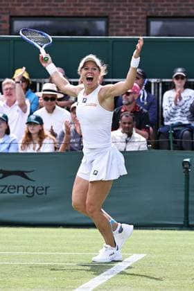 Laura Siegemund, GER, after second round of 2025 All England Lawn Tennis Championships at Wimbledon, womens singles, London, 02 07 2025