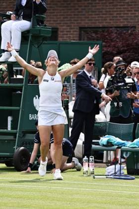 Laura Siegemund, GER, after second round of 2025 All England Lawn Tennis Championships at Wimbledon, womens singles, London, 02 07 2025