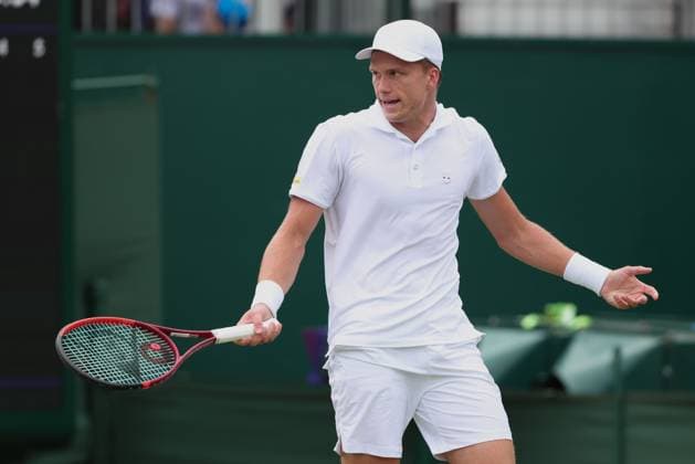 Jenson Brooksby, Men s Singles, Men s Singles Tennis Wimbledon 2025 Grand Slam ITF ATP WTA AELTC London Great Britain 2 July 2025 Copyright: xJuergenxHasenkopfx