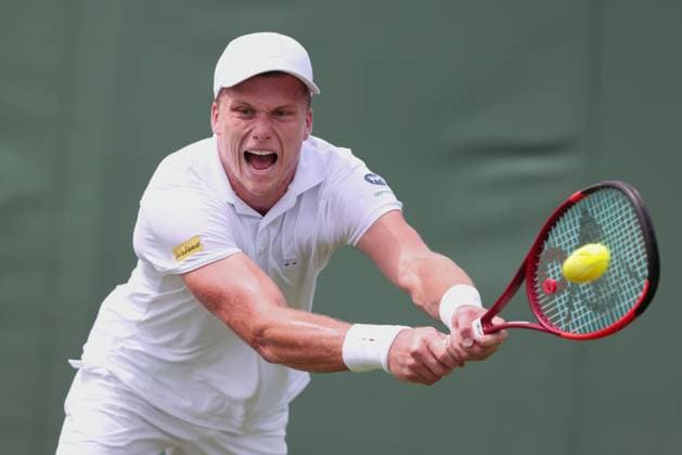 Jenson Brooksby, Men s Singles, Men s Singles Tennis Wimbledon 2025 Grand Slam ITF ATP WTA AELTC London Great Britain 2 July 2025 Copyright: xJuergenxHasenkopfx