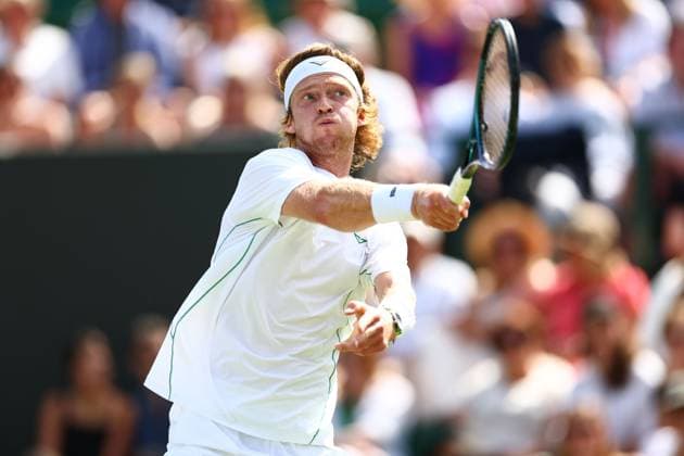 Andrey Rublev during his second round match Wimbledon Tennis Championships, Day 3, The All England Lawn Tennis and Croquet Club, London, UK - 02 Jul 2025London The All England Lawn Tennis and United Kingdom  Copyright: xJamesxMarsh Shutterstockx 15381942bn