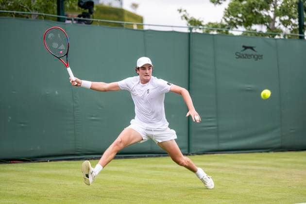 Joao Fonseca during his Wimbledon 2025 Men?s Singles second round tennis match against Jenson Brooksby at the All England Tennis Club in London, England (Richard Callis Sports Press Photo SPP) Copyright: xRichardxCallis SportsxPressxPhotox xSPPx spp-en-RiCaPrPh-SPP25_RiCa_02072025-1130555