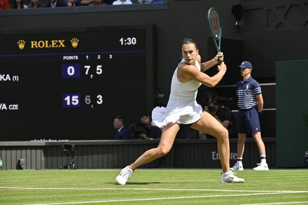 Tennis : Wimbledon -2025 - ITF - Tennis - Wimbledon - ITF - Aryna Sabalenka - Bielorussie GB  Copyright: xChryslenexCaillaudx Pznewsx