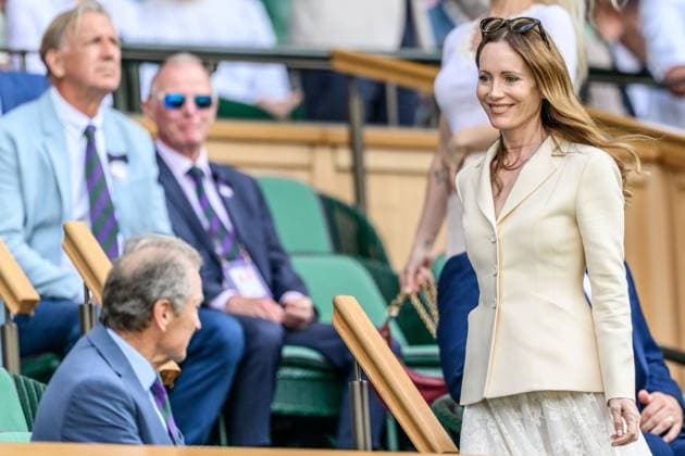 250702 Leslie Mann in the stands during day 3 of Wimbledon on July 2, 2025 in London Photo Petter Arvidson BILDBYRAN kod PA PA1047 tennis wimbledon day 3 bbeng  Copyright: PETTERxARVIDSON BB250702PA068