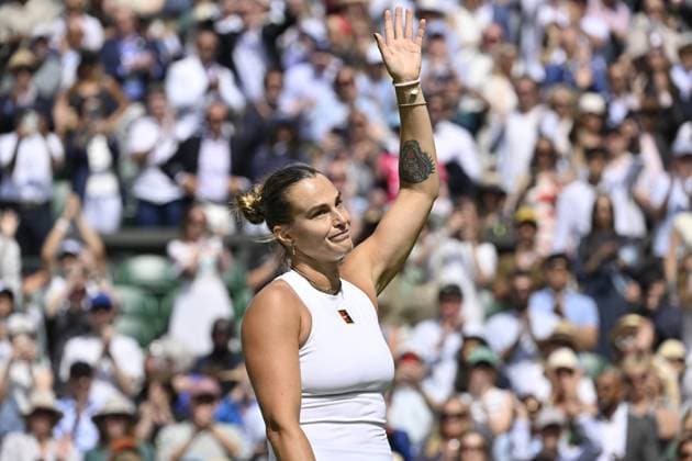 Tennis : Wimbledon -2025 - ITF - Tennis - Wimbledon - ITF - Aryna Sabalenka - Bielorussie GB  Copyright: xChryslenexCaillaudx Pznewsx
