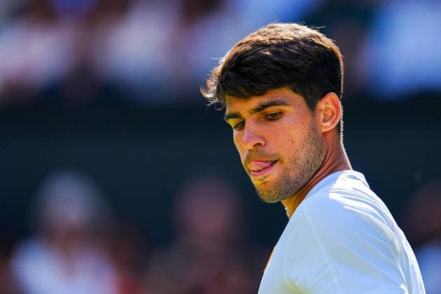 Carlos Alcaraz during his second round match Wimbledon Tennis Championships, Day 3, The All England Lawn Tennis and Croquet Club, London, UK - 02 Jul 2025London The All England Lawn Tennis and United Kingdom  Copyright: xJavierxGarcia Shutterstockx 15381941cq