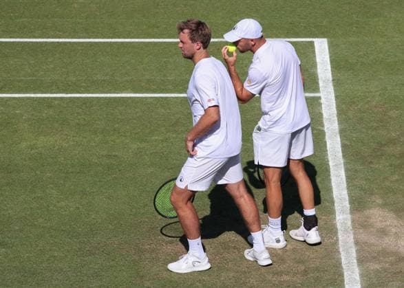 Kevin Krawietz, Tim Puetz Cap , Mens Doubles, Gentlemen s Doubles Tennis Wimbledon 2025 Grand Slam ITF ATP WTA AELTC London Great Britain 2 July 2025 Copyright: xJuergenxHasenkopfx