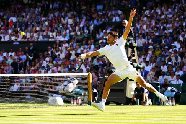 Carlos Alcaraz during his second round match Wimbledon Tennis Championships, Day 3, The All England Lawn Tennis and Croquet Club, London, UK - 02 Jul 2025London The All England Lawn Tennis and United Kingdom  Copyright: xJavierxGarcia Shutterstockx 15381941eg