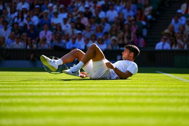 Carlos Alcaraz during his second round match Wimbledon Tennis Championships, Day 3, The All England Lawn Tennis and Croquet Club, London, UK - 02 Jul 2025London The All England Lawn Tennis and United Kingdom  Copyright: xJavierxGarcia Shutterstockx 15381941ej