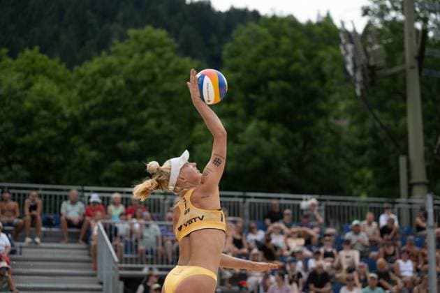 Beach Pro Tour Elite 16 Gstaad, 02 07 2025 Linda Bock GER Linda Bock GER Beach Pro Tour Elite 16 Gstaad on 02 07 2025 Copyright: xBEAUTIFULxSPORTS PeterxWeberx