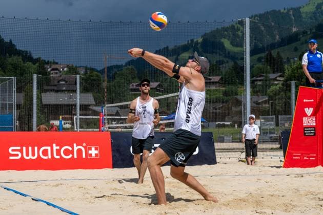 Beach Pro Tour Elite 16 Gstaad, 02 07 2025 Nils Ehlers GER , Clemens Wickler GER Beach Pro Tour Elite 16 Gstaad on 02 07 2025 Copyright: xBEAUTIFULxSPORTS PeterxWeberx
