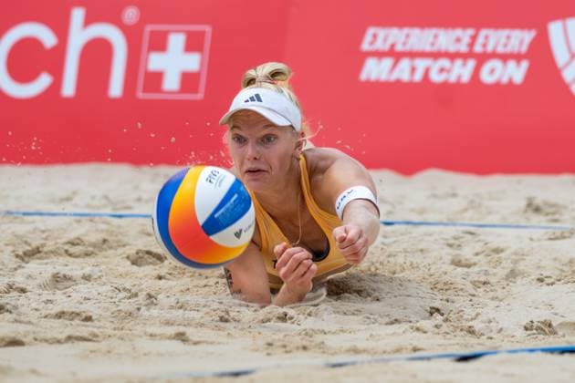 Beach Pro Tour Elite 16 Gstaad, 02 07 2025 Linda Bock GER Beach Pro Tour Elite 16 Gstaad on 02 07 2025 Copyright: xBEAUTIFULxSPORTS PeterxWeberx