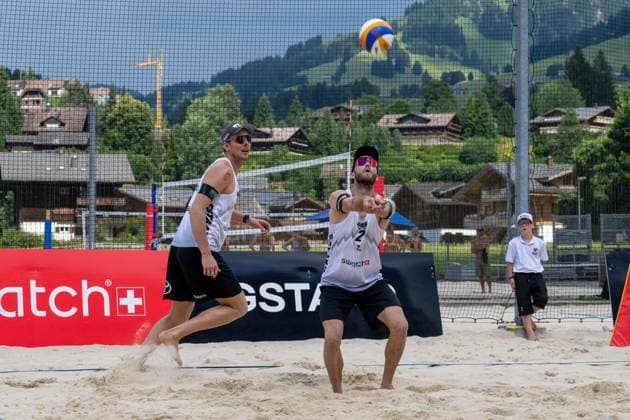 Beach Pro Tour Elite 16 Gstaad, 02 07 2025 Clemens Wickler GER , Nils Ehlers GER Beach Pro Tour Elite 16 Gstaad on 02 07 2025 Copyright: xBEAUTIFULxSPORTS PeterxWeberx
