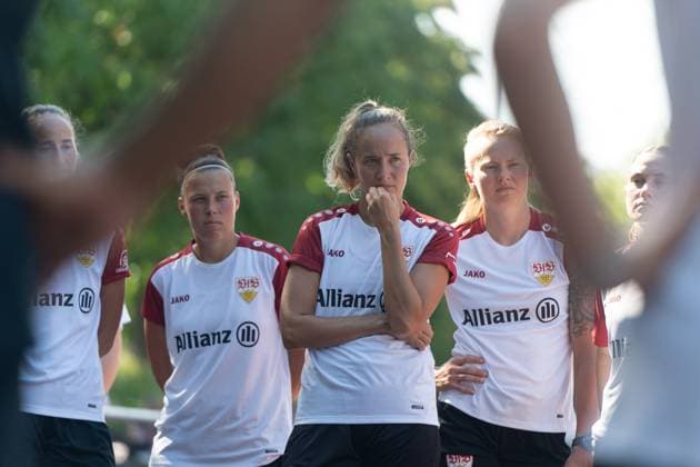 Tamar Dongus VfB Stuttgart Women , VfB Stuttgart, 2 Womens Bundesliga, public training, season 2025 2026, 02 07 2025, VfB Stuttgart, 2 Womens Bundesliga, public training, season 2025 2026, 02 07 2025, Stuttgart Copyright: xEibner-Pressefoto EdwardxCheungx EP_ECG