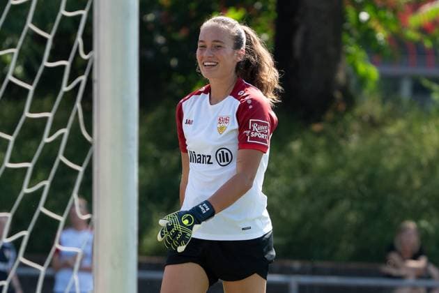 Kiara Beck VfB Stuttgart Women , Portrait, VfB Stuttgart, 2 Womens Bundesliga, public training, season 2025 2026, 02 07 2025, VfB Stuttgart, 2 Womens Bundesliga, public training, season 2025 2026, 02 07 2025, Stuttgart Copyright: xEibner-Pressefoto EdwardxCheungx EP_ECG