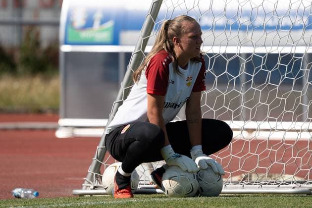 Eve Boettcher VfB Stuttgart Women , VfB Stuttgart, 2 Womens Bundesliga, public training, season 2025 2026, 02 07 2025, VfB Stuttgart, 2 Womens Bundesliga, public training, season 2025 2026, 02 07 2025, Stuttgart Copyright: xEibner-Pressefoto EdwardxCheungx EP_ECG