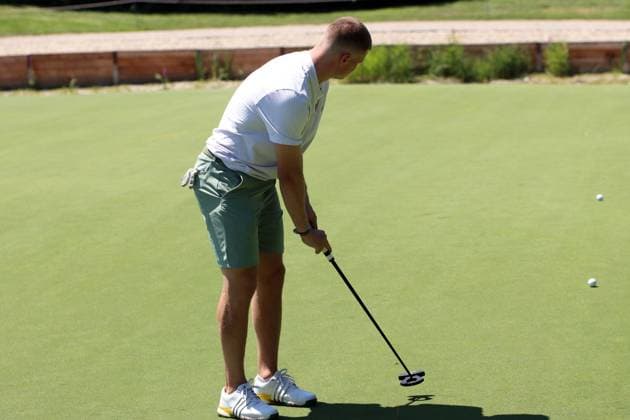 BMW International Open, Eichenried, 02 07 2025 Golf, BMW International Open, Eichenried, 02 07 2025, ProAm Tournament Picture Tim Stützle Ice hockey player putting Copyright: xBEAUTIFULxSPORTS NilsxKoepkex