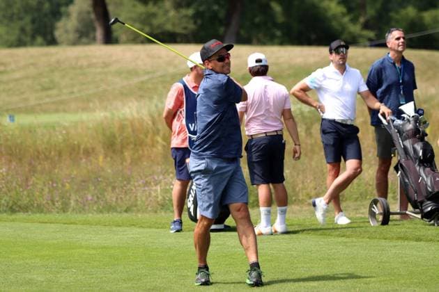 BMW International Open, Eichenried, 02 07 2025 Golf, BMW International Open, Eichenried, 02 07 2025, ProAm Tournament Picture Michael Greis former biathlete Copyright: xBEAUTIFULxSPORTS NilsxKoepkex