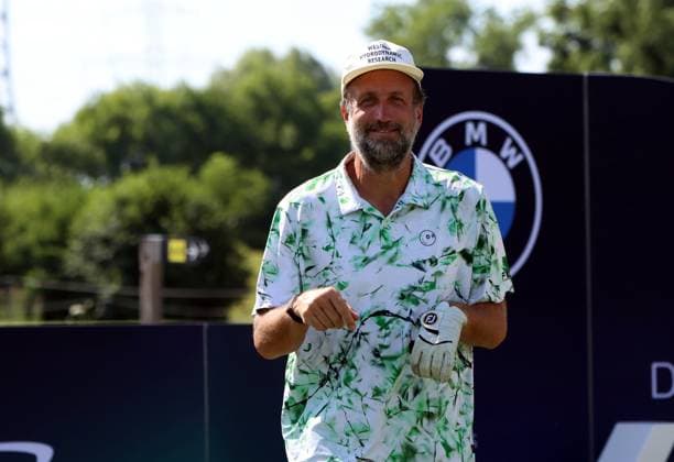 BMW International Open, Eichenried, 02 07 2025 Golf, BMW International Open, Eichenried, 02 07 2025, ProAm Tournament Picture Paul Ripke Photographer Filmmaker laughing into camera Copyright: xBEAUTIFULxSPORTS NilsxKoepkex