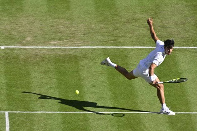 Tennis : Wimbledon -2025 - ITF - Tennis - Wimbledon - ITF - Carlos Alcaraz - Espagne GB  Copyright: xChryslenexCaillaudx xPznewsx