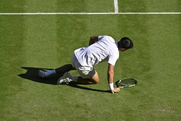Tennis : Wimbledon -2025 - ITF - Tennis - Wimbledon - ITF - Carlos Alcaraz - Espagne GB  Copyright: xChryslenexCaillaudx xPznewsx