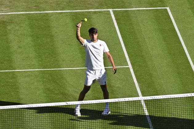 Tennis : Wimbledon -2025 - ITF - Tennis - Wimbledon - ITF - Carlos Alcaraz - Espagne GB  Copyright: xChryslenexCaillaudx xPznewsx