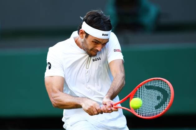 Taylor Fritz during his second round match Wimbledon Tennis Championships, Day 3, The All England Lawn Tennis and Croquet Club, London, UK - 02 Jul 2025London The All England Lawn Tennis and United Kingdom  Copyright: xJamesxMarsh Shutterstockx 15381942ga