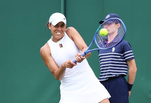 TENNIS - Wimbledon 2025 LONDON,ENGLAND,02.JUL.25 - TENNIS - WTA, Tennis Damen Tour, Wimbledon, Grand Slam. Image shows Madison Keys (USA).  GEPAxpictures xAlanxGrieves