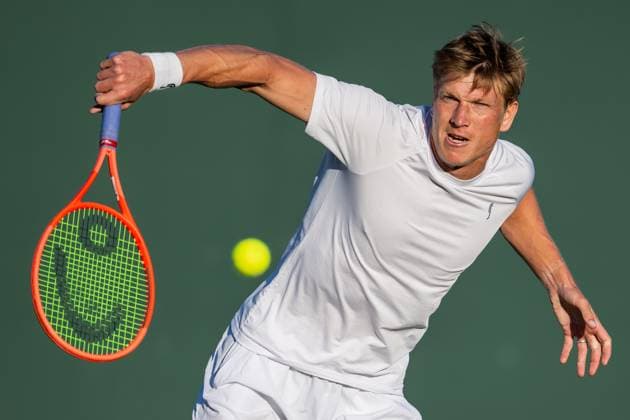 250702 AndrÃ Göransson of Sweden competes in a second round doubles tennis match during day 3 of Wimbledon on July 2, 2025 in London Photo Petter Arvidson BILDBYRAN kod PA PA1047 tennis wimbledon day 3 bbeng sverige  Copyright: PETTERxARVIDSON BB250702PA092